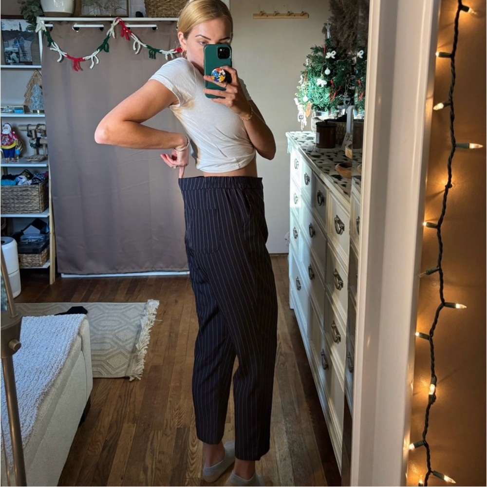 Target a new say stretch pin striped high waisted trousers - Picture 14 of 15